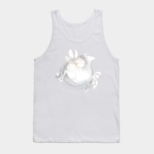 Deer Abstract Sketch Composition Tank Top